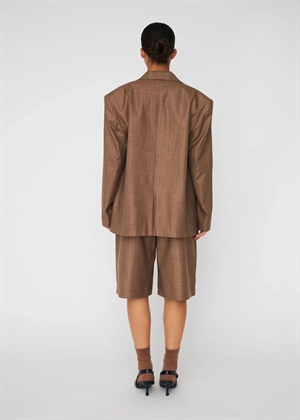 Striped oversize blazer Brown Stripes Stella Nova